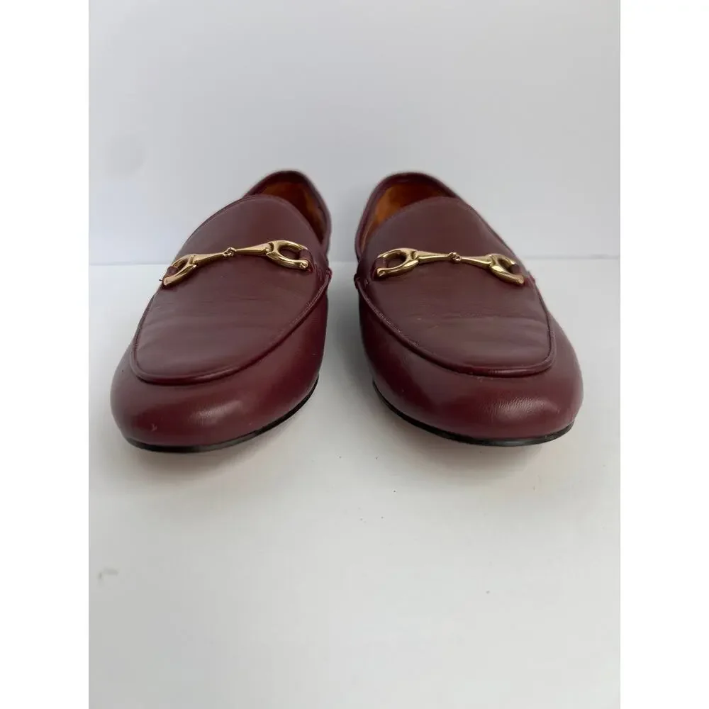 Coach Haley Wine Leather Horsebit Loafers - Classic Chic Almond Toe Flats size 6 - Picture 3 of 7